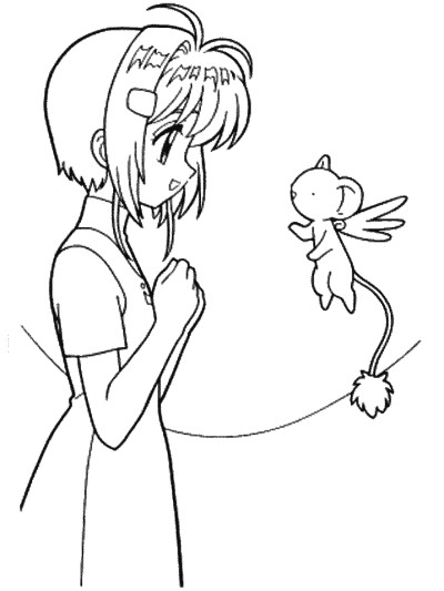 Cardcaptors coloring page