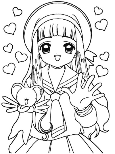 Cardcaptors coloring page