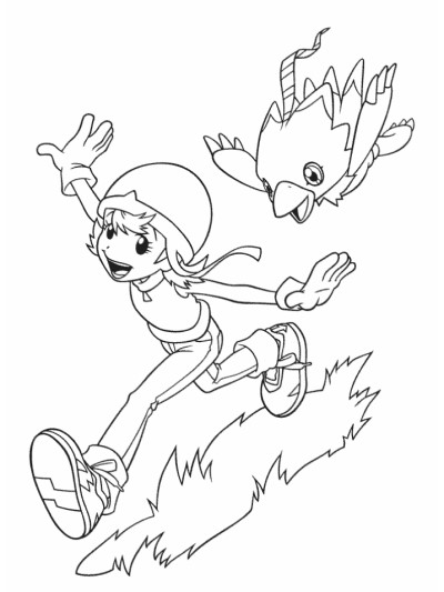 Digimon coloring page