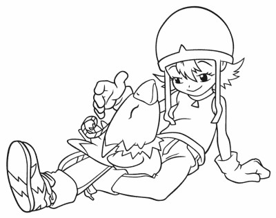Digimon coloring page