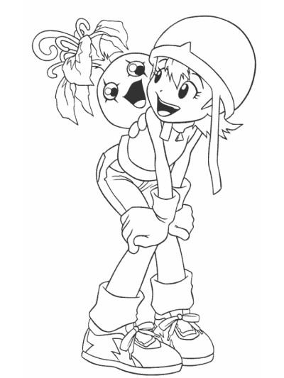 Digimon coloring page
