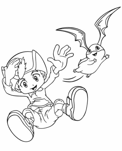 Digimon coloring page