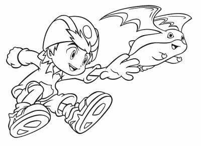 Digimon coloring page