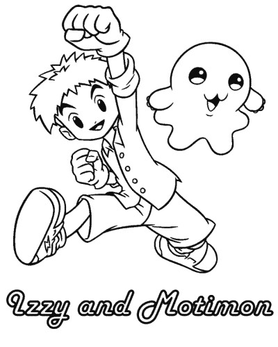 Digimon coloring page