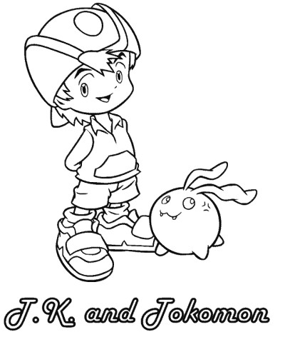 Digimon coloring page