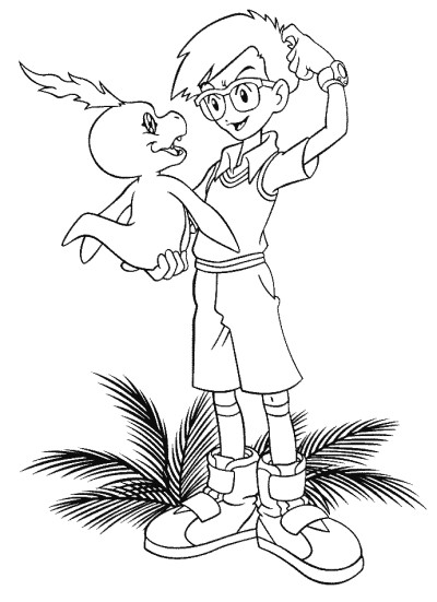 Digimon coloring page