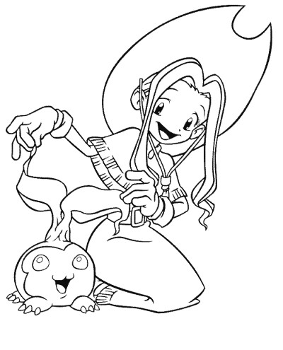 Digimon coloring page