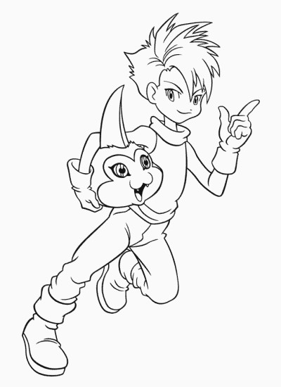 Digimon coloring page