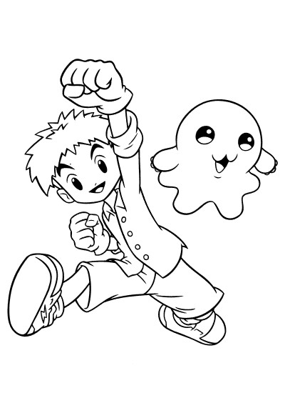 Digimon coloring page