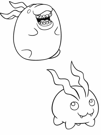 Digimon coloring page