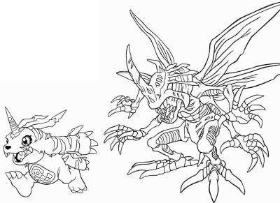 Digimon coloring page