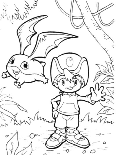 Digimon coloring page