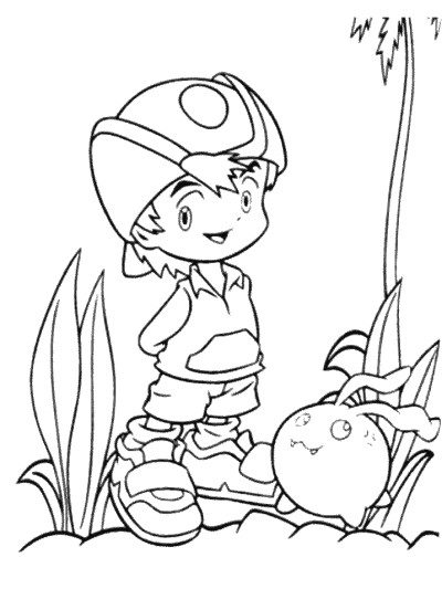Digimon coloring page