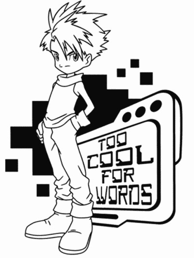Digimon coloring page