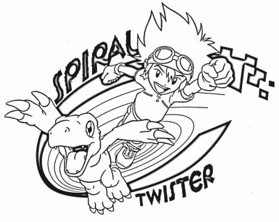 Digimon coloring page