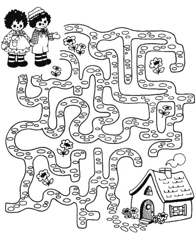 raggedy dolls coloring page