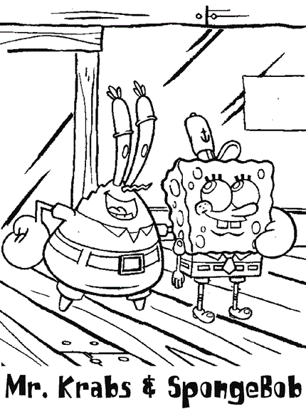 Spongebob Squarepants coloring page