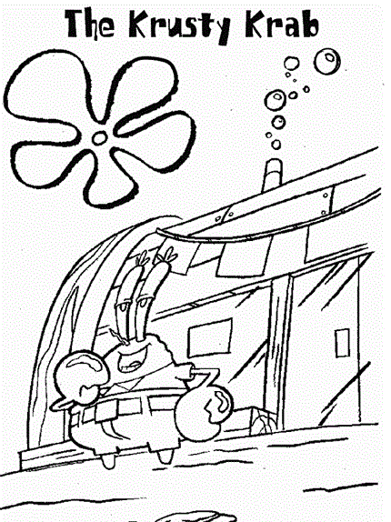 Spongebob Squarepants coloring page