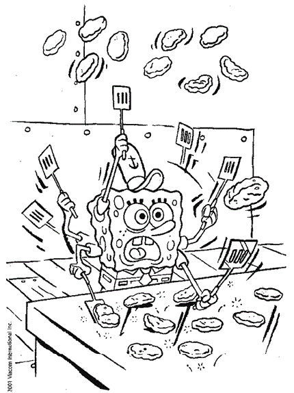 Spongebob Squarepants coloring page