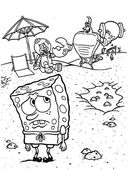 Spongebob Squarepants coloring page