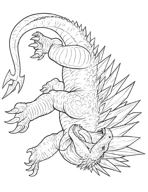 realistic coloring page of shimo hissing