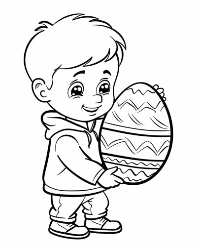 Easter egg coloring page