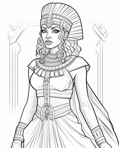 Cleopatra coloring page