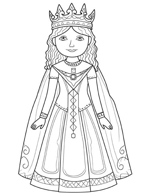 Empress Matilda coloring page