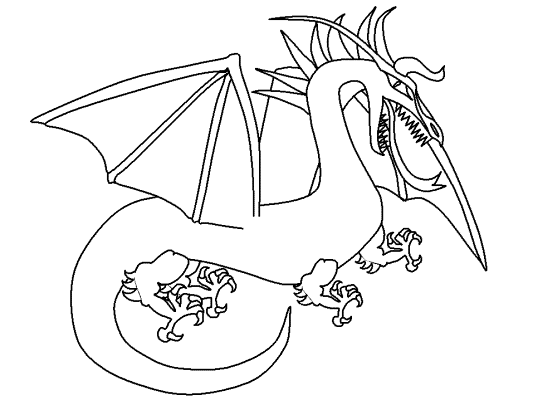 chinese dragon coloring page
