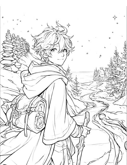 coloring page to go with the song The Last Goodbye