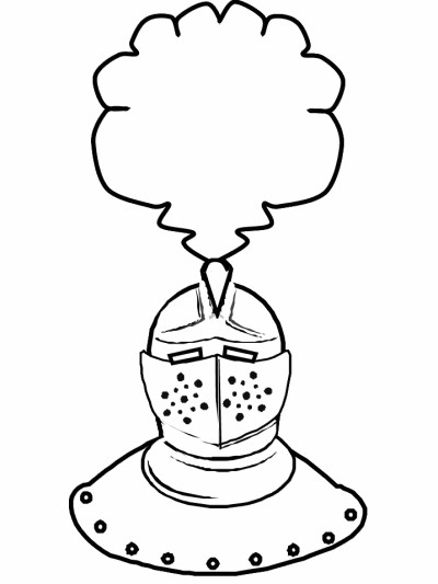 battle helm coloring page