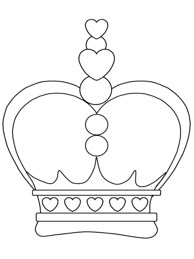 king's crown coloring page