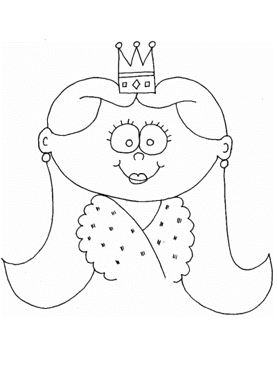 princess coloring page