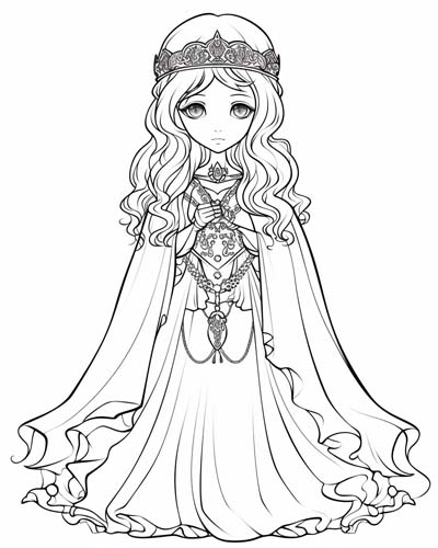 Eleanor of Aquitaine coloring page