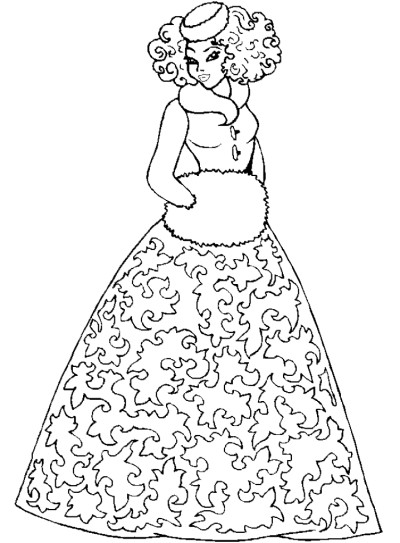 pretty girl coloring book pages