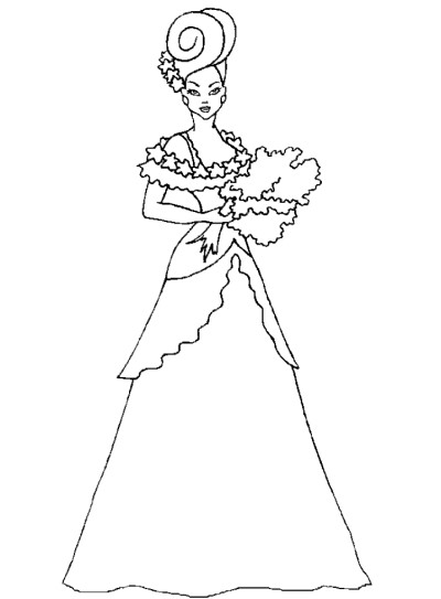 pretty girl coloring book pages