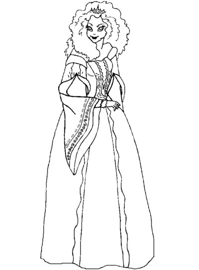 pretty girl coloring page