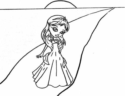 princess coloring page