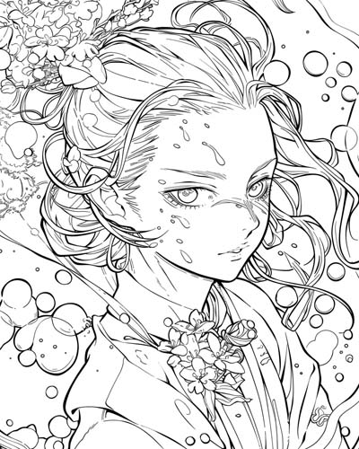 Songkran New Year Coloring Pages