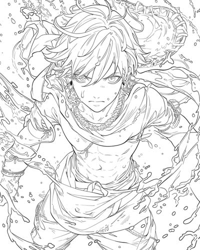 Songkran New Year Coloring Pages