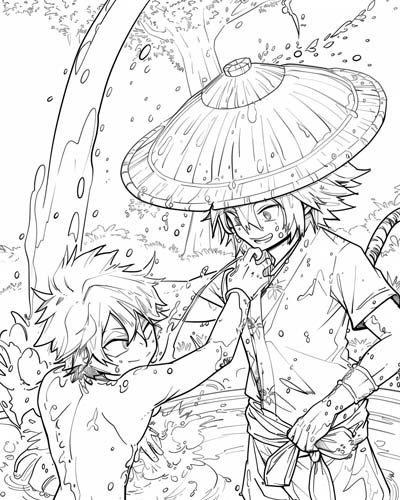 Songkran New Year Coloring Pages