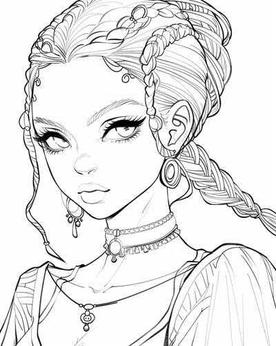 Princess coloring page