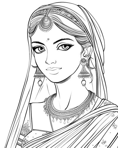 Rajkumari coloring page