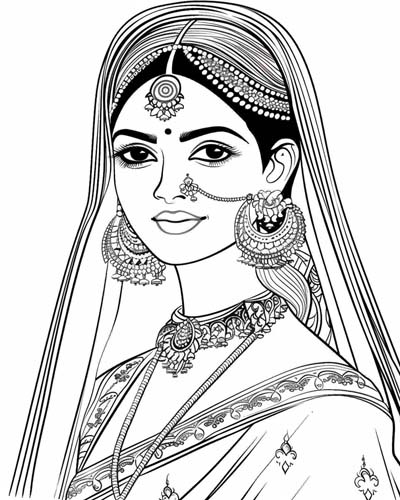 Rajkumari coloring page
