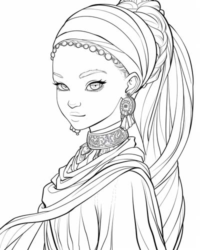 Princess coloring page