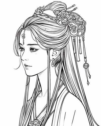 Princess coloring page