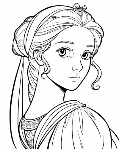 Princess Isabella of France coloring page
