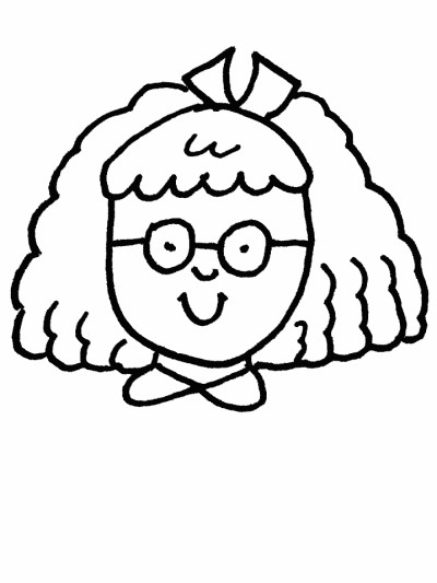 girl coloring page