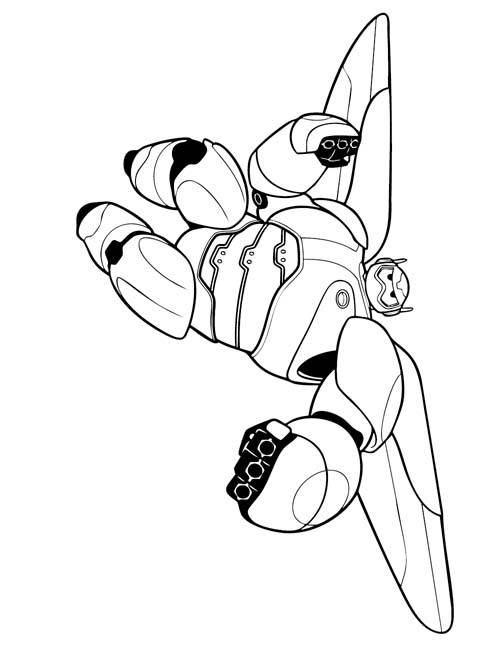 Baymax coloring page