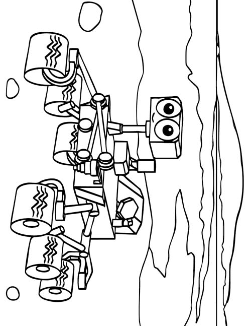 Mars Rover coloring page